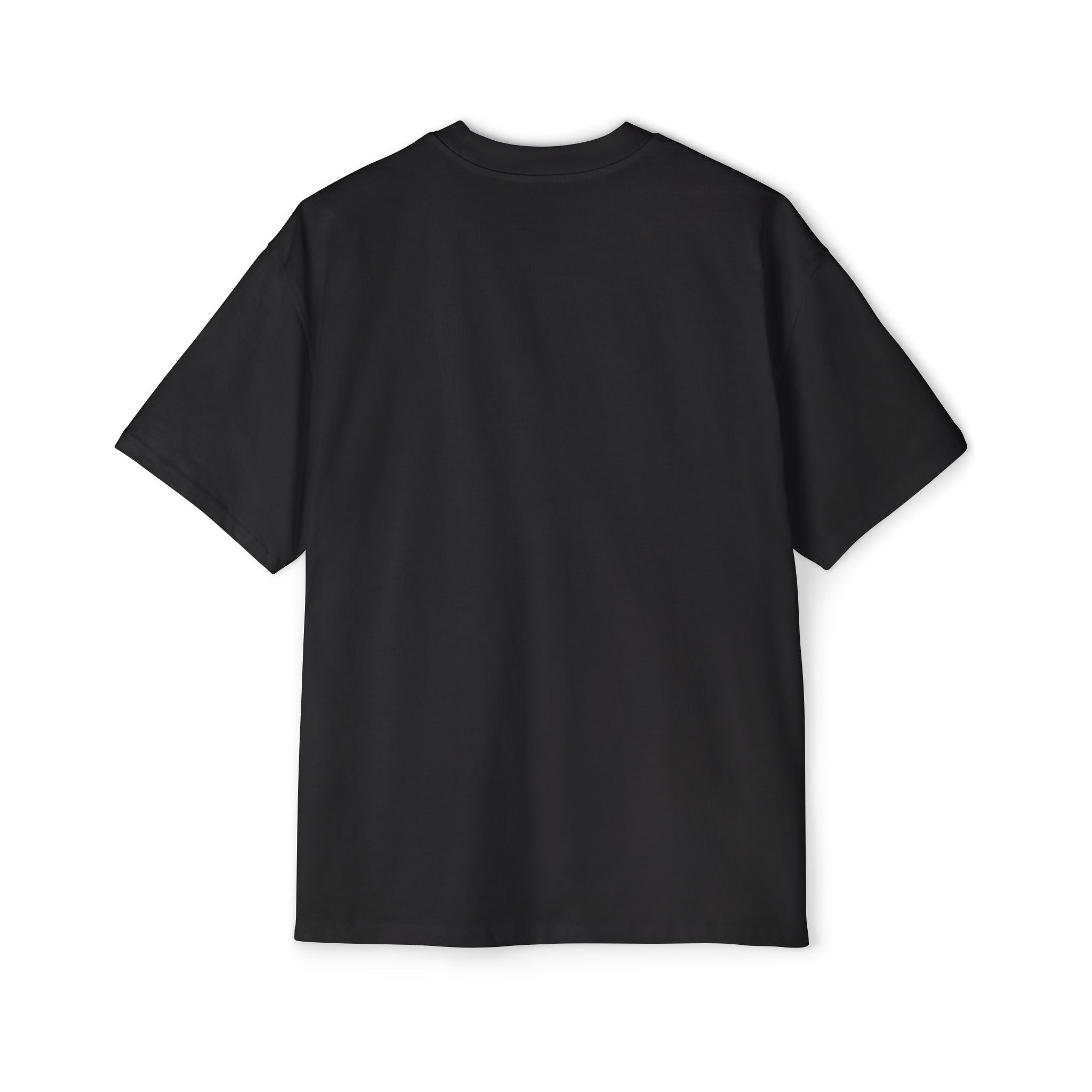Minimalist Fitness Logo Tee — Men's Oversized Black Shirt