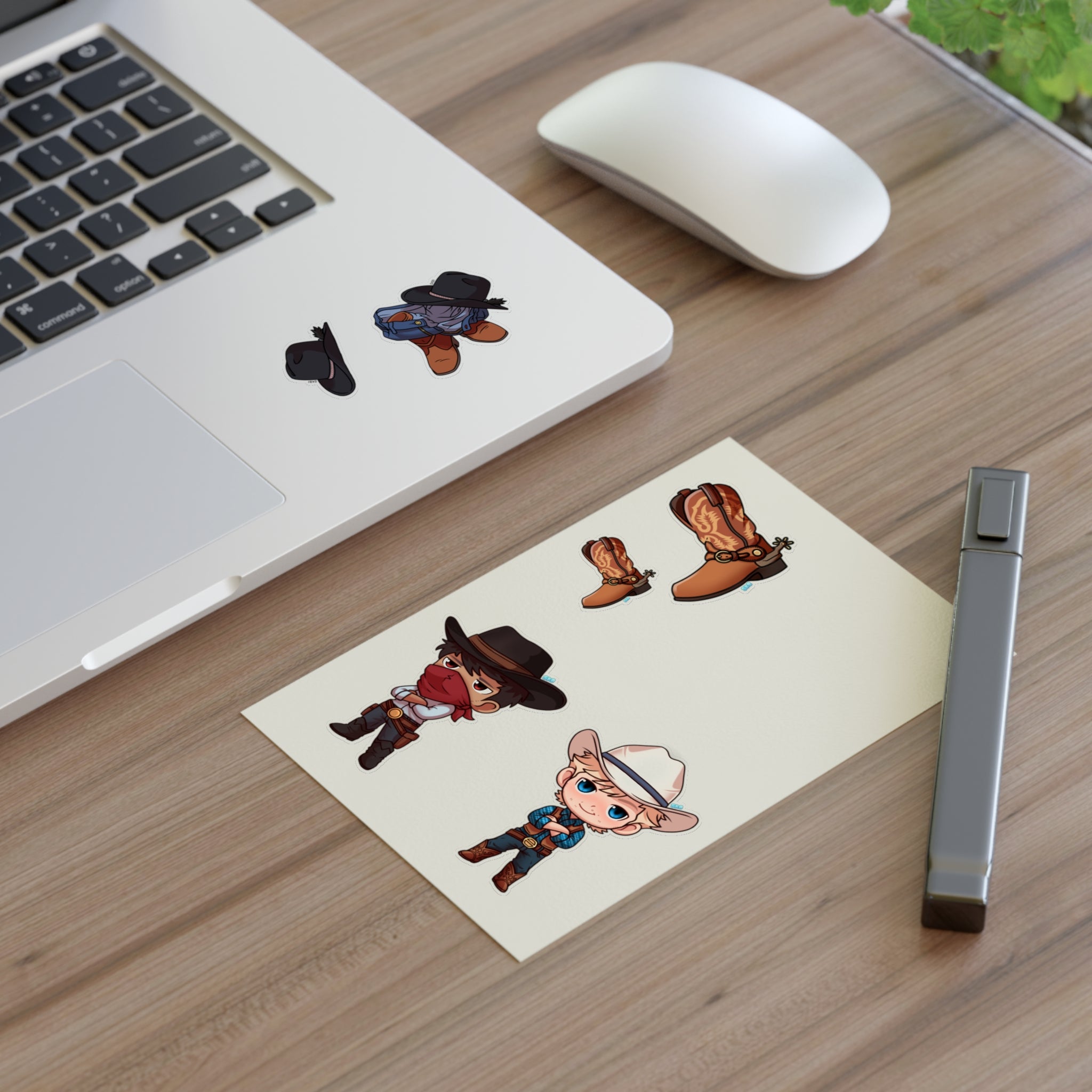 CHIBI COWBOYS STICKER SHEET 2