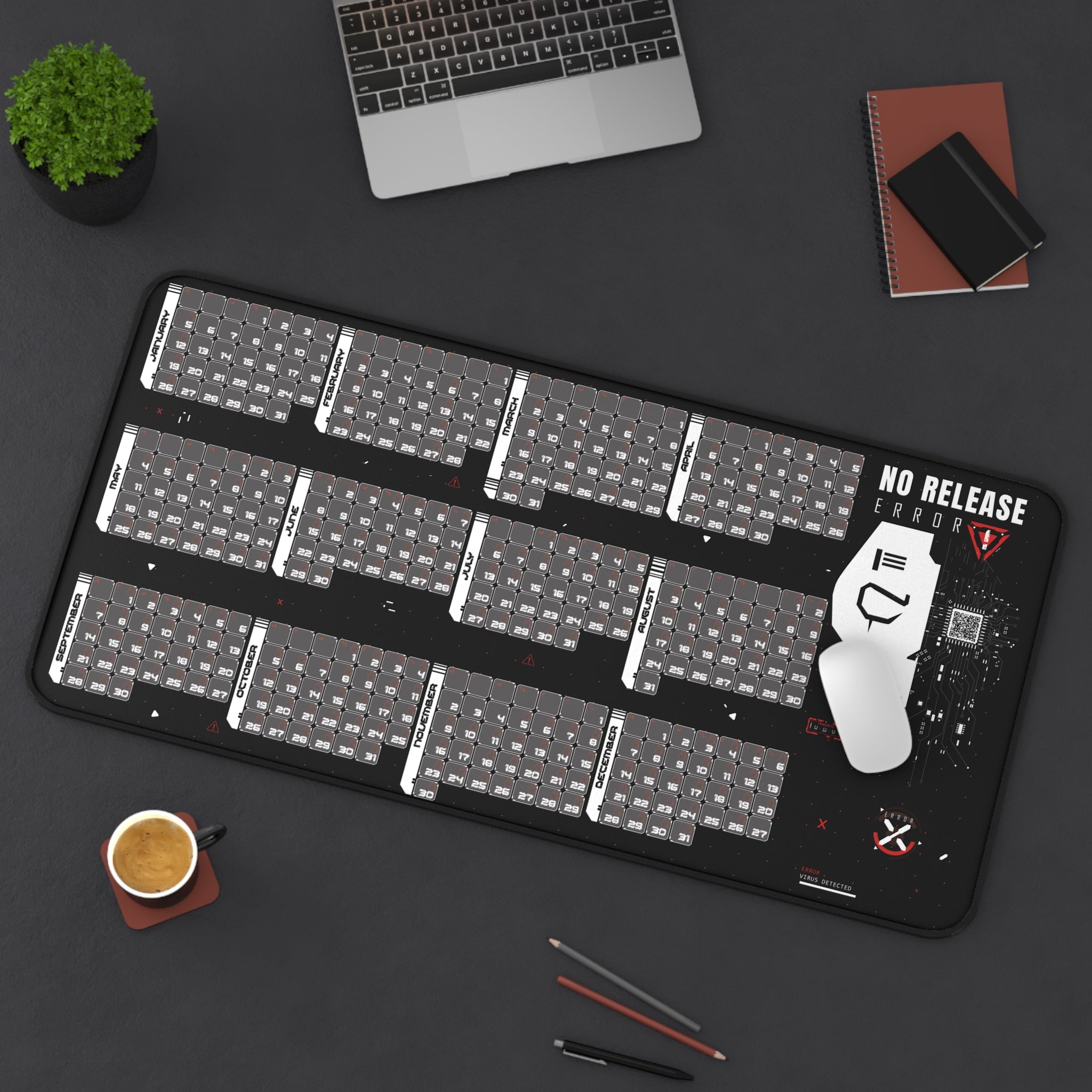 Gaming Desk Mat - No Release Report Design