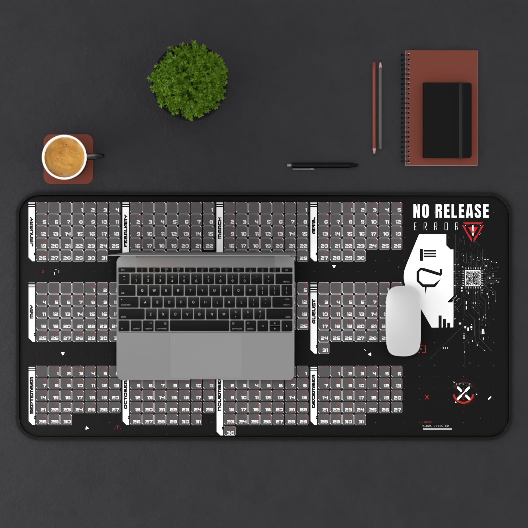 Gaming Desk Mat - No Release Report Design