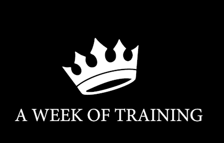 A WEEK OF TRAINING