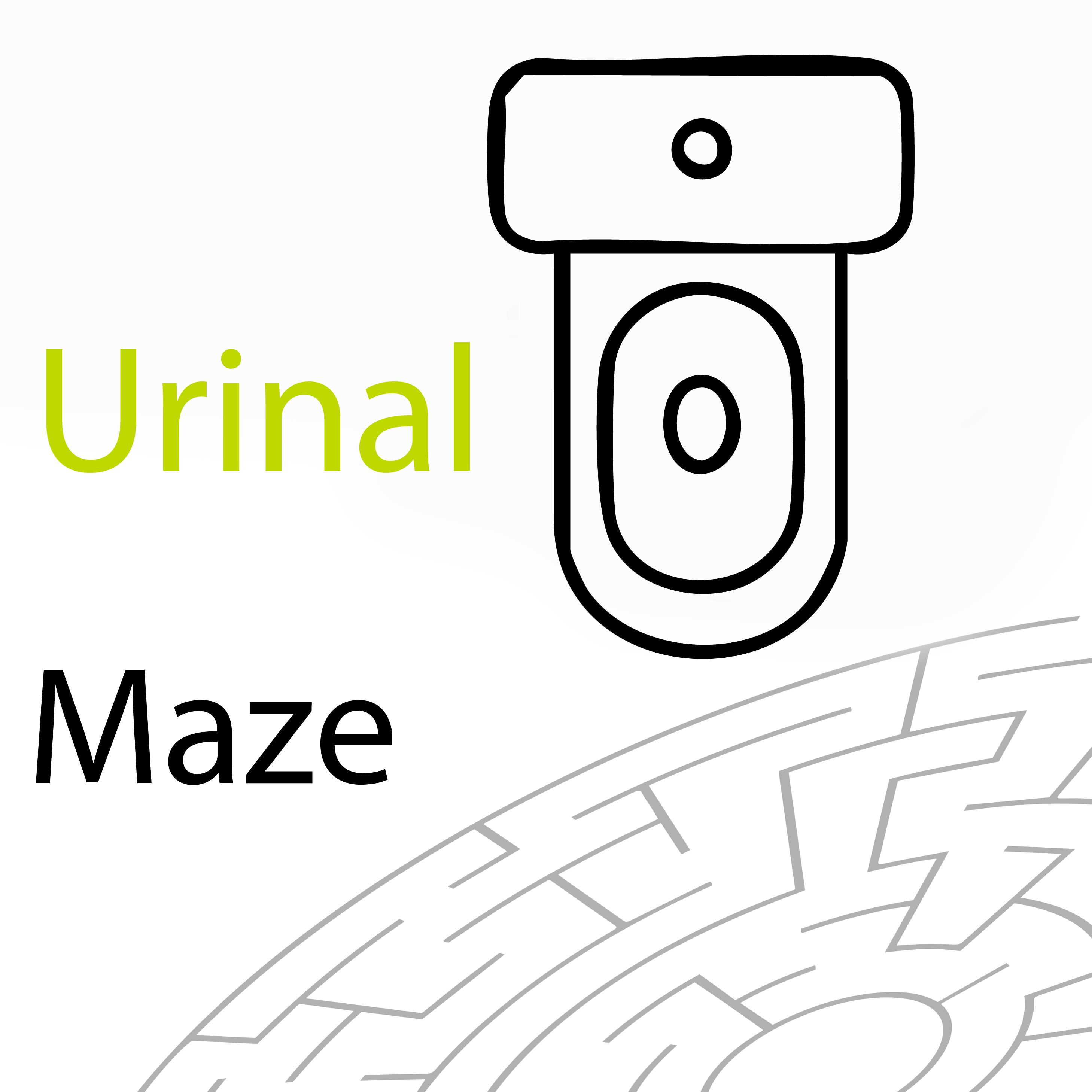 Urinal maze